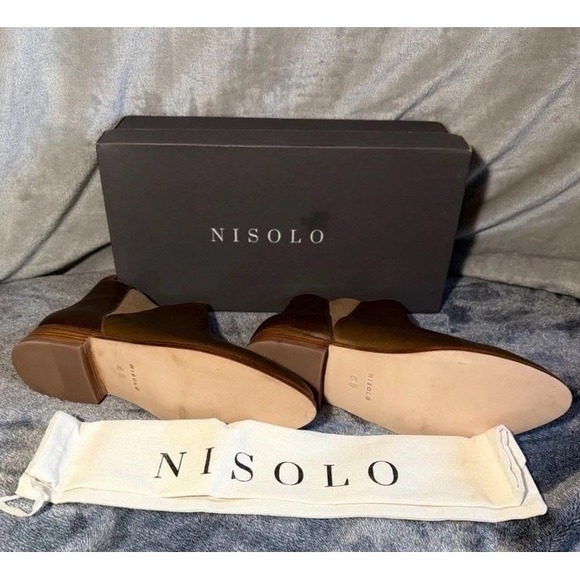 Nisolo Chelsea Boots Women's 8.5 Brown Leather Ankle Booties w/ Box & Dust Bag - Picture 3 of 4